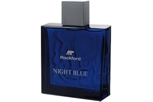 Rockford, Night Blue, Eau de Toilette da Uomo, con Note Fresche di Mandarino, Bergamotto, Limone, Lentisco, Pino, Lavanda, Eucalipto, Legno di Cedro, Musk, Ambra, Patchouli e Vetiver, 100 ml