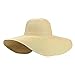 Produktbild ETGtek(TM) Sommer faltbare breite große Rand-Strand-Hut Lässige Ferien-Reise-Stroh-Strand-Cap Elegante Hüte für Frauen -Beige