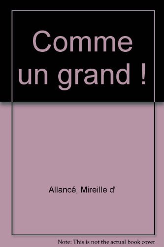 couverture de : Comme un grand !