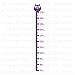 Owl design children's height chart wall sticker H538K - PINK
