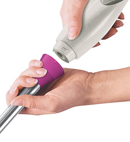 Bosch MSM2410P Stabmixer, 400 W, Edelstahl-Mixfuß, Meß-Mixbecher, mineral grau / wild purple - 2