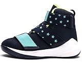  GNEDIAE Herren GNE007 High-Top Basketball Schuhe Outdoor Anti-Rutsch Sneaker Atmungsaktiv Ausbildung Turnschuhe Sportschuhe Laufeschuhe Verschleißfeste Dämpfung Basketballstiefel Schwarz 41 EU