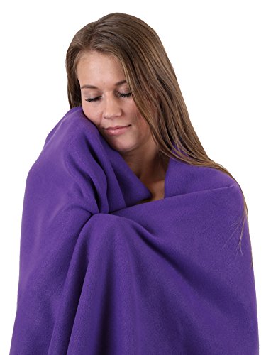 Betz Luxus Fleecedecke Kuscheldecke Farbe lila Größe 130×170 cm Qualität: 220 g/m² - 2