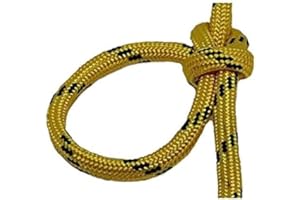 B2BPLUSC Dyneema SK78 - Cuerda fuerte para yates marinos, vela, camping, 10 metros (4 mm, mota amarilla)