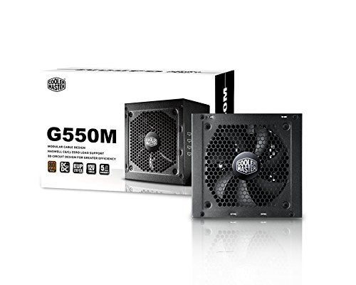 Cooler Master RS-550-AMAA-B1 - Fuente de alimentación (550 W, 100 a 240 V, 50-60 Hz, 120 mm, Superior, 20+4 Pin ATX) Color Negro