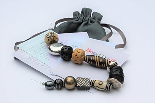 BeadTrail® Meditation Beads for Guided Meditation Practice to form Mindfulness and Relaxation, Reduce Stress Grey