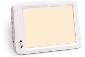 Mlife SAD Light Therapy Lamp,10000 Lux LED Sunlight Daylight Lamp 3 Color 10 Adjustable Brightness Light with Remote Control