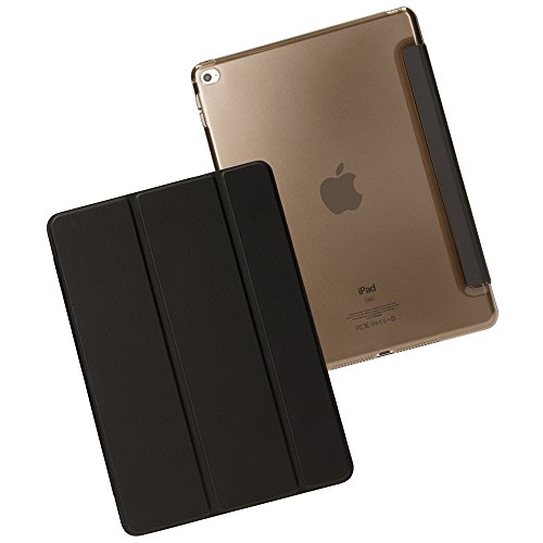Apple iPad Air 2 Hülle Smart-Case von NICA, Ultra-Slim Cover Dünne Tablet Schutzhülle, Kunst-leder Hardcase Multi-Ständer Tasche, Display-Schutz & Backcover Flip-Case Klapphülle Sleeve – Schwarz - 3