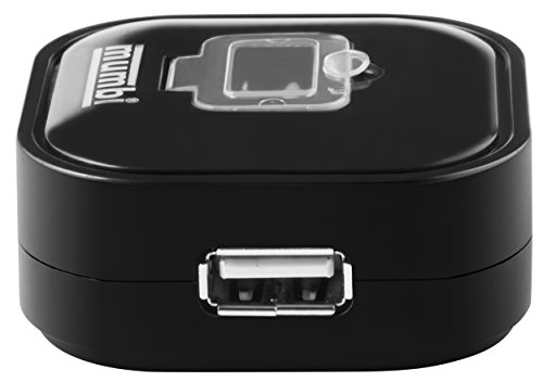 mumbi USB HUB 4 Port magnetisch – USB 2.0 Verteiler – Bus powered – ohne Netzteil – Plug & Play – Windows 2000 XP Vista 7 Mac Os - 4