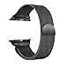 Produktbild TianranRT Milanese Edelstahl Stahl magnetisch Armband Watch Band für Apple Armband Watch Serie 4,44 mm (Schwarz,44MM)