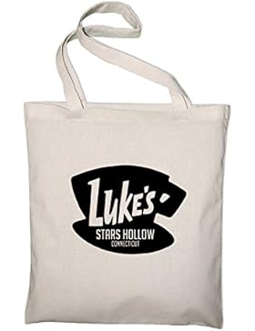 Luke's Stars Hollow Diner Cafe Logo Fan Jutebeutel, natur