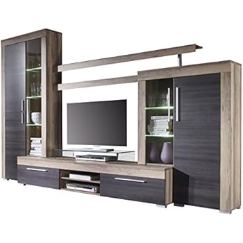 Trendteam 1392-983-88 Wohnzimmer Anbauwand Wohnwand Fiesta, 301 x 189 x