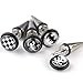 JOVIVI® 8pcs Mix Gothic 18ga Men's Spike Screw Earring Ear Stud Stainless Steel Punk