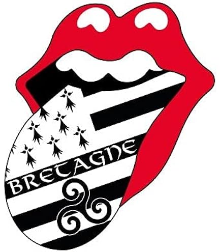 Spreadshirt Bretagne Breizh Drapeau Breton Phare Autocollant Sticker, 10 X 10 Cm, Blanc Mat