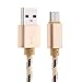 Price comparison product image Jaysis Usb Cable Android,Charger Cable,2.1A Micro USB Data&Sync Faster Charger Cable Works With Samsung S8, MacBook, ChromeBook Pixel, Nexus 5X, Nexus 6P, Nokia N1, OnePlus 2 And More (Gold)