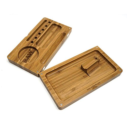 Raw?? Backflip Magnetic Bamboo Rolling Tray by Raw