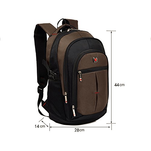 Laptop Rucksack, P.K.U.VDSL 15″ Laptop Backpack, 15 Zoll Notebook Backpack, Computer Rucksack Multifunktionsrucksack Wasserdicht Damen Herren Campus Rucksäcke mit mehreren Fächern für Schule Business - 8