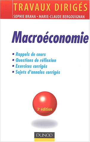 Book's Cover ofMacroéconomie  Travaux dirigés