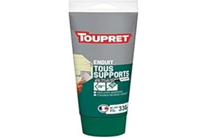 Toupret BCUNIPTUB Enduit Tous Supports 3 en 1 Tube 330 GR prêt à l'emploi, Blanc