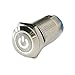 Produktbild Neue Metallknopfschalter 16 MM 12 V 24 V Wasserdicht Silber Edelstahlgehäuse Selbsthemmend LED Power Momentary Druckschalter für Auto Industrielle Boot Access Control Haushaltsgerät von iBelly
