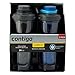 Produktbild Contigo isolierte Shaker-Flaschen, 625 ml Tastschutz für Tasten, 2 Stück, Unisex-Erwachsene, Black/Deep Sea Blue, 2 Pack