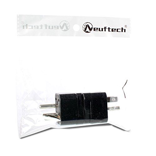 Neuftech 2x Reiseadapter stecker mit Schutzkontakt Buchse US/ USA auf Europa /Deutschland,UK,USA,Amerika ,Kanada ,China ,Mexiko,Thailand usw adapter - 4
