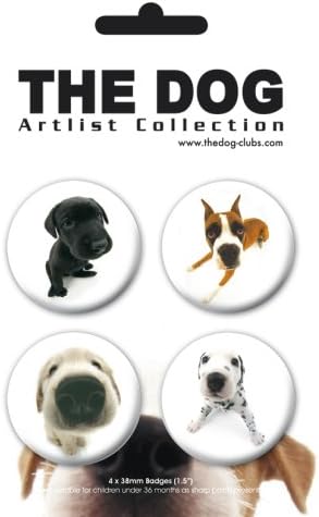 GB Eye Ltd, 4 Badge Pack, The Dog, Pack 1, BP0024