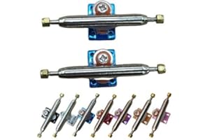 LEEFAI Pro Fingerboard Trucks 34mm Wide G3-Inverted kingpins with pivot cups -Included setup Tool and Screws-Color Way (Bule, 34MM)