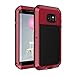 Produktbild seacosmo Galaxy S7 Edge Hülle, [Tough Armor] Aluminium Doppelte Schutz Stoßfest Schutzhülle für Samsung Galaxy S7 Edge, Rot