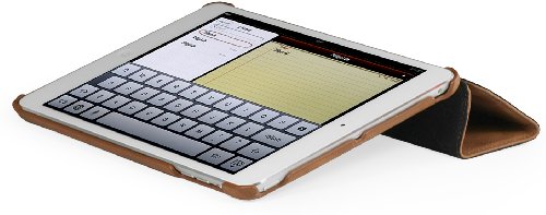 StilGut Couverture Case, Tasche aus feinstem Leder für das Apple iPad mini unterstützt Smart-Cover Funktion, Cognac Vintage - 2