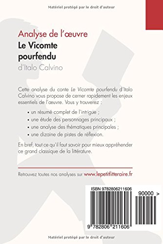 Livres Couvertures de Le Vicomte pourfendu d'Italo Calvino (Analyse de l'oeuvre): Comprendre La Littérature Avec Lepetitlittéraire.Fr