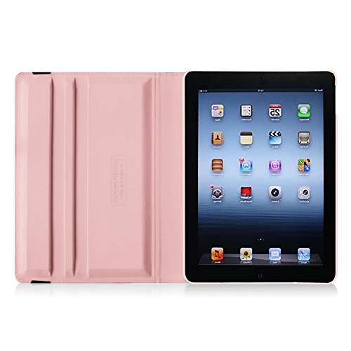 Fintie iPad 2/iPad 3/iPad 4 Hülle – 360 Grad rotierende Schutzhülle mit Standfunktion Smart Cover Case Tasche Etui mit Auto Schlaf / Wach Funktion für Apple iPad 2,iPad 3 & iPad 4th Generation mit Retina Display, Roségold - 7