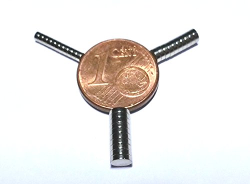 30 Neodym-Micromagnete 2 x1 mm / 3 x 1 mm / 4 x 1 mm