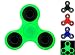 Produktbild Beste Fidget Spinner - Premium-Lager 2-3 Minuten kontinuierlich Spin! Starke robuste Bauweise Spaß und Stressentlastung | Aufrechtzuerhalten Auch toll für ADHD Angst Langeweile | Kinder und Erwachsene werden lieben. (Grün)