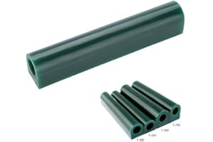 SALMUE Wachsrohr, Schnitzwachs Ringröhre, Carving Wachs Ringrohr für Schmuck und Ringe zum Schnitzen, Hartwachs, Rohling, Großrohr mit flacher Seite(T250)