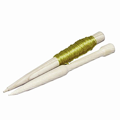 Preisvergleich Produktbild Pflanzleine 20m + 2 Stäbe natur Holz