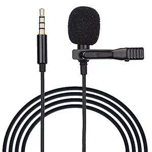 K03 Professional Lavalier crophone Omnidirectional Lapel c with Easy Clip-on Noise Reduction Recording c for Interview Podcast Video Conference Compatible with Android/iOS Smar Hone Camera -MAYIS