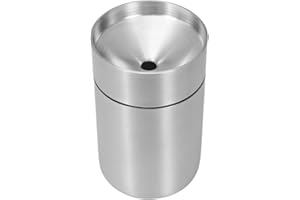 YiTenn E-Cigarette Ashtray Car Ashtray Removable Stainless Steel Ashtray for iqos iluma/iqos 3duo/Lil/Terea/HEETS/Marlboro/Cars (Silver 11.5 cm)