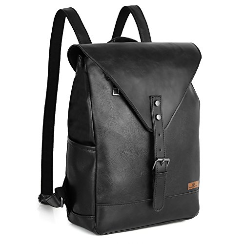 Koolertron Retro Kunstleder Vintage Fashion Unisex School Student Laptop 12   Rucksack Wanderrucksack Hiking Backpack Damen Herren Schultertasche Ruck