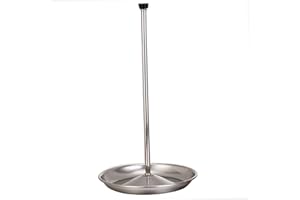 D DOLITY Carafe à Décanter Support Égouttoir à Carafe à Décanter, Verres, Égouttoir Porte-Bouteille Decanter Rack - Argent