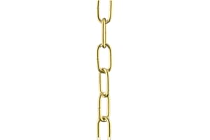 Buy It Better 2m Brass Open Link Chain - for Chandelier & Lighting - Small 20 x 10mm Link Size - Ch-2