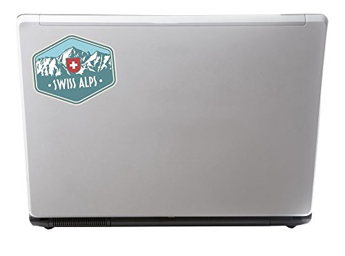 2 x Schweizer Alpen Schweiz Vinyl Aufkleber Aufkleber Laptop Reise Gepäck Auto Ipad Schild Fun # 6389 – 10cm/100mm Wide - 2