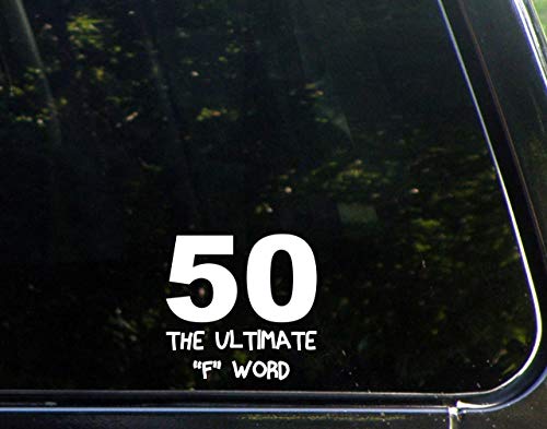 Preisvergleich Produktbild 50 The Ultimate F Word (4" x 4") Die Cut Decal Bumper Sticker for Windows, Cars, Trucks, Etc.