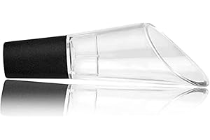 Qpractiko - Bec Verseur Anti-Goutte | Évite Taches et Fuites | Facile à Nettoyer | Ajustement Parfait en Silicone | Pour Bouteilles de Vin Verre et Plastique