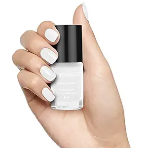 VERYMISS Premium Nail Polish, Glossy Finish, White, 6 Ml