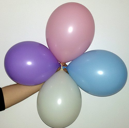 50 x Luftballons je 25 Lavendel / Flieder & Rosa – ca. Ø 28cm – 50 Stück – Ballons als Deko, Party, Fest, Geburt, Hochzeit, Geburtstag, Junge, Mädchen- Farbe Lavendel / Flieder & Rosa – für Helium geeignet – twist4® - 3