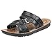 Produktbild Luckycat Herren Hausschuhe Herren Rutschfeste Strandschuhe Herrenschuhe Cool Slippers Beach Shoes Sandalen Zehentrenner Hausschuhe (CN:40=EU:39, Schwarz)