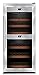CASO WineComfort 24 Design Weinkühlschrank für bis zu 24 Flaschen (bis zu 310 mm Höhe), zwei Temperaturzonen 5-20°C, Getränkekühlschrank, Energieklasse A