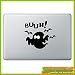 Produktbild "Gespenst Geist Fledermaus Apple" Aufkleber Sticker für Macbook Air 11 13, Macbook skin 13, 15, 17 Zoll inch Apple Notebook Aufkleber ohne Hintergrund Tattoo Vinyl PEGATINA Apple Mac