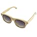 Produktbild BEWELL Holz Sonnenbrille Polarisiert, G001A Damen Sportbrille Retro Vintage Wood Sunglasses for Women Polarized UV Protection (Kampferholz)